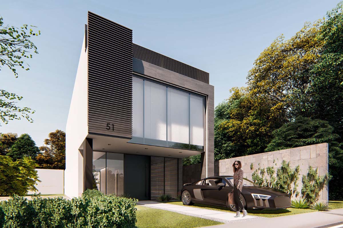 fachada gray-house
